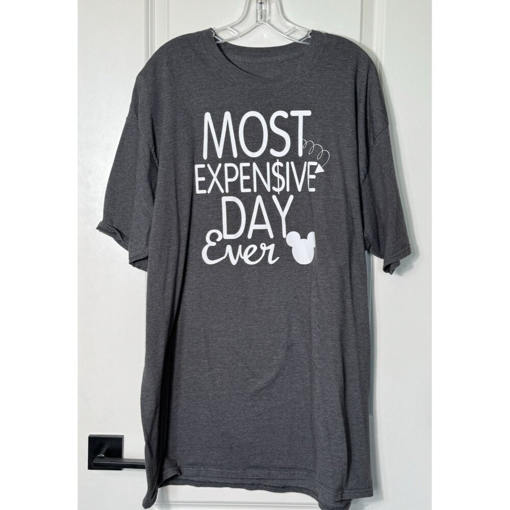 Most Expensive Day Ever Tshirt Mens 2XLT Gray‎